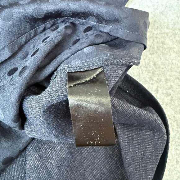 Current Air Los Angeles Womens Navy Blue Long Sleeve Blouse Top FLAW Size 3X - Picture 15 of 16